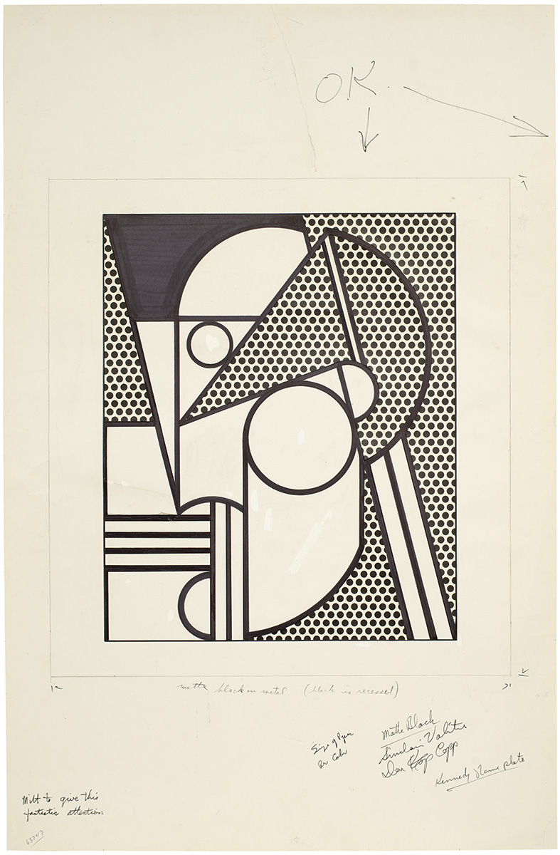 Artwork: Modern Head #4 (Study), 1970 (RLCR 1884)