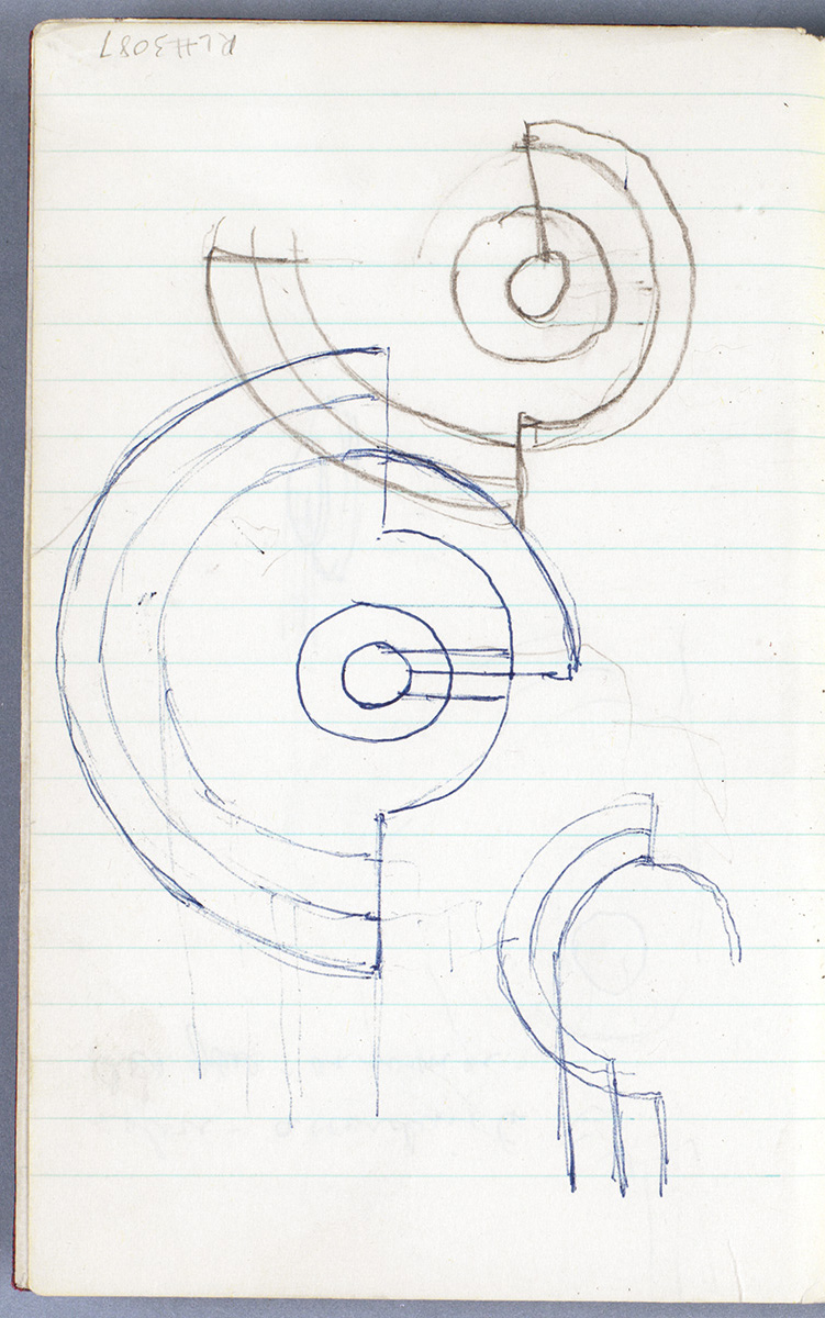 Artwork: Modern Sculpture with Velvet Rope (Studies), c. 1968 (RLCR 1014.23R)