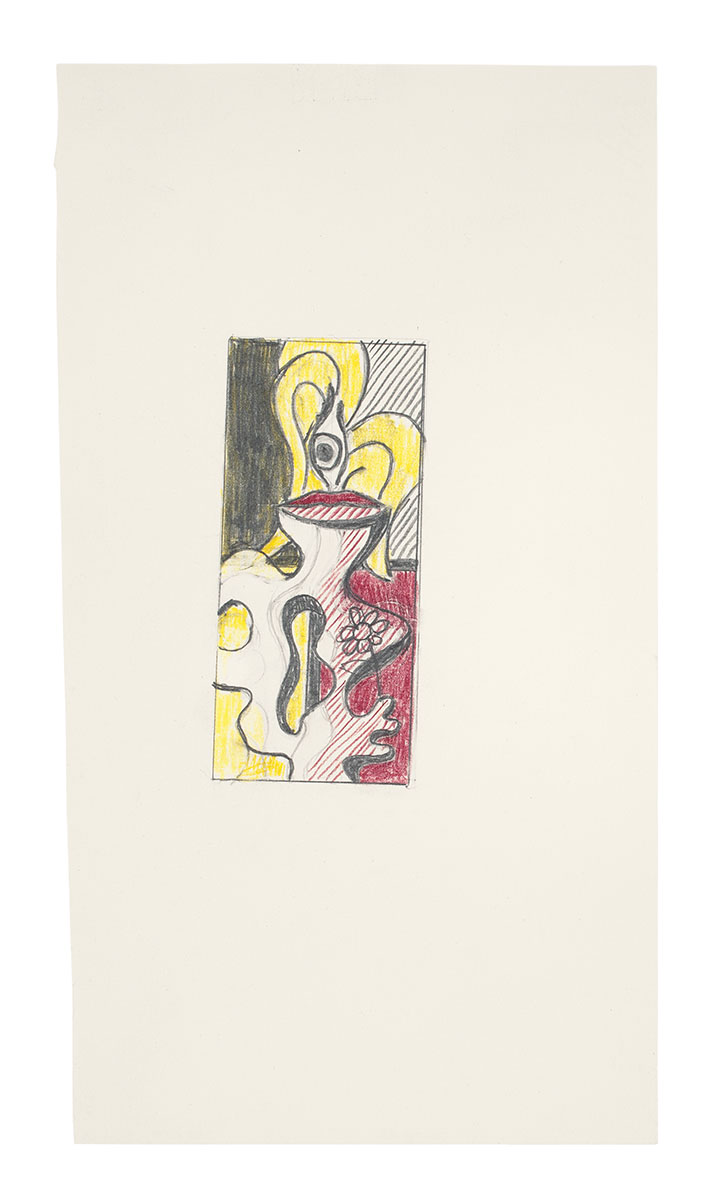 Artwork: Woman with Flower (Study), 1978 (RLCR 2783)