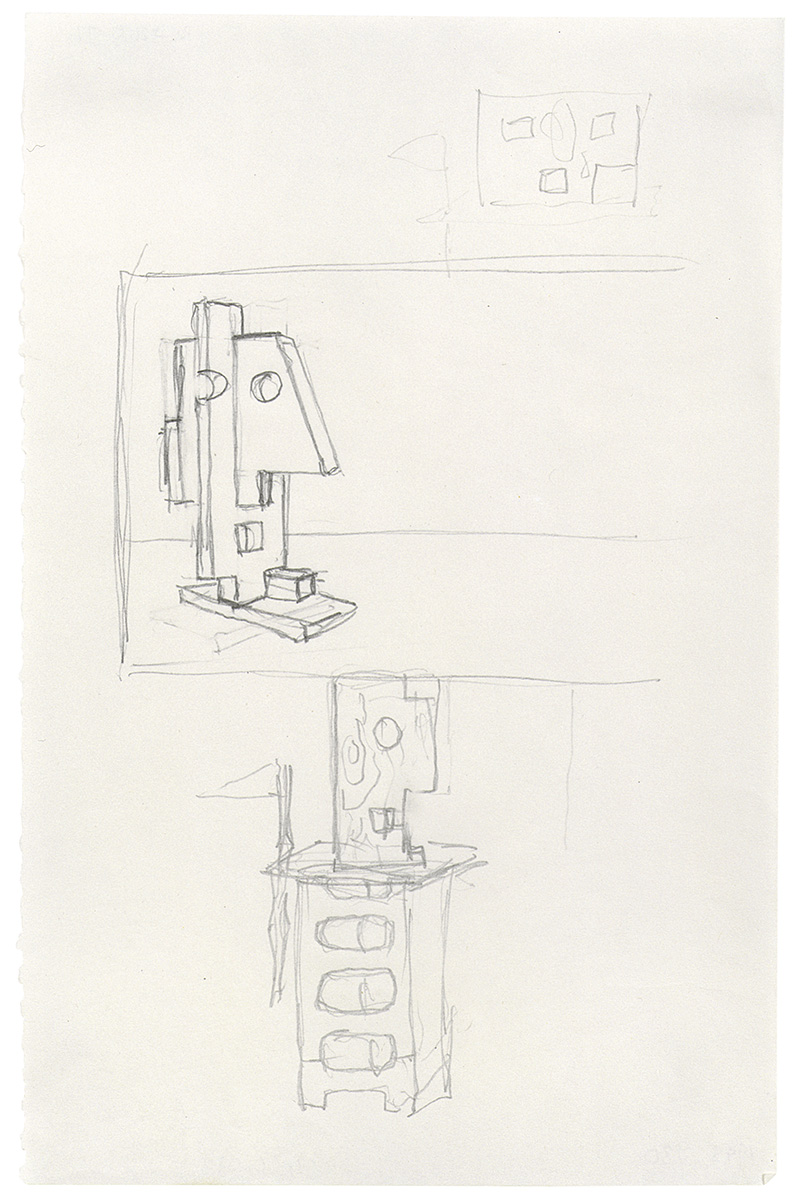 Artwork: The Conversation and Figure with Banner (Studies), 1977 (RLCR 2668)