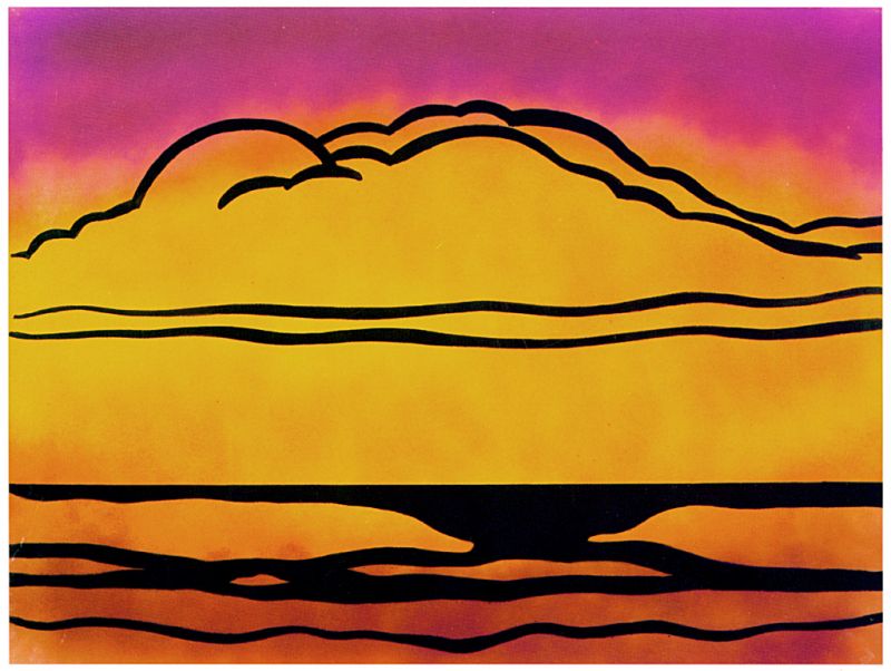 Artwork: Sunset, 1965 (RLCR 1168)  Welded aluminum frame not pictured