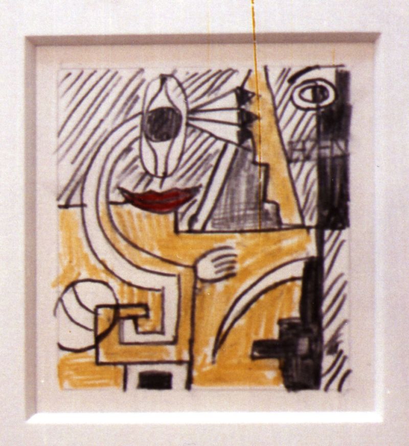 Artwork: Amerind Composition (Study), c. 1978–79 (RLCR 2787)  Image of full sheet not available