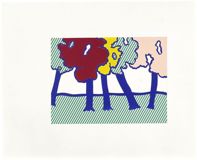 Artwork: Illustration for "Or Automnal: Arrière Saison en Nouvelle Angleterre" (Study), 1991 (RLCR 4015)