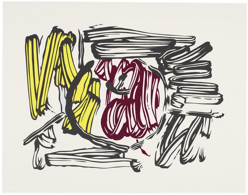Artwork: Red and Yellow Apple (Study), 1982 (RLCR 3139)