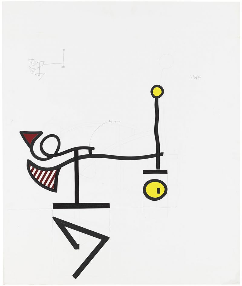 Artwork: Mobile II (Study), 1990 (RLCR 3908)