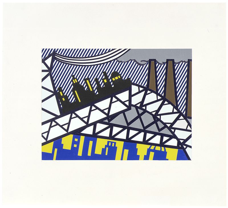 Artwork: Illustration for "Bayonne en Entrant dans NYC" (Study), 1991 (RLCR 4010)