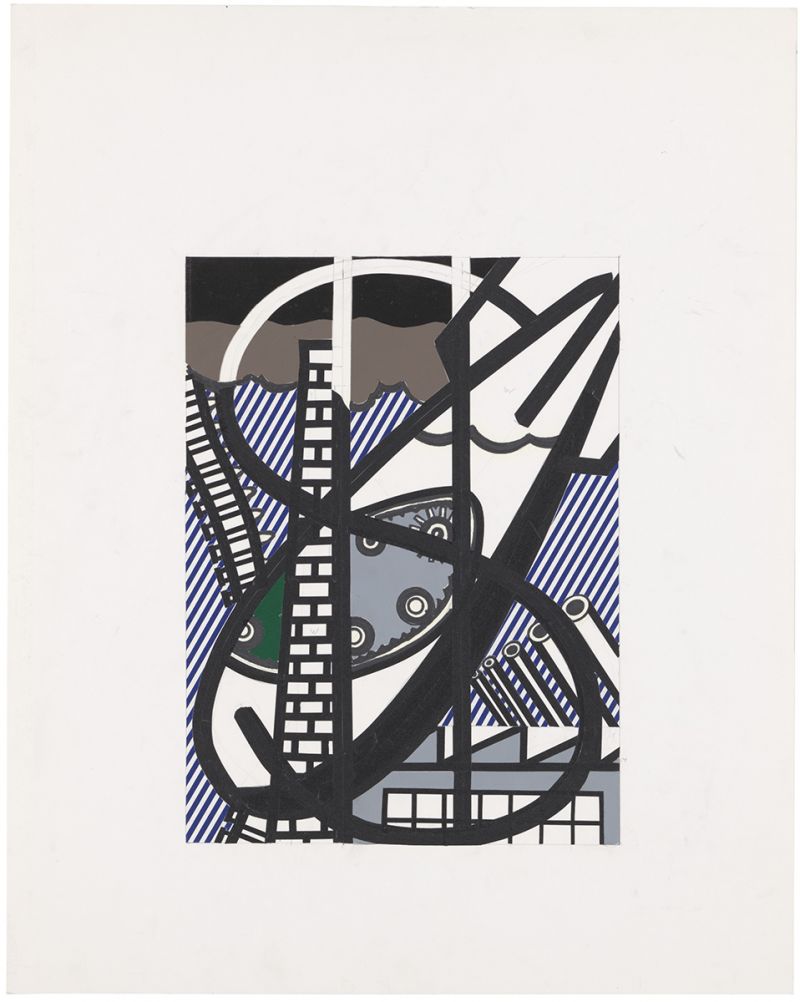 Artwork: Illustration for "Une Fenêtre ouverte sur Chicago" (Study), 1991 (RLCR 4017)