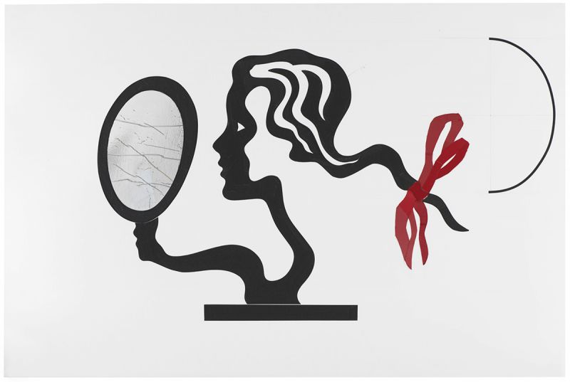 Artwork: Woman with Mirror (Study), 1996 (RLCR 4626)