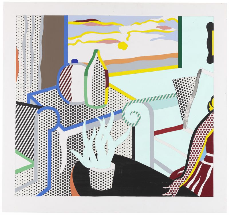 Artwork: Interior with Woman Leaving (Study), 1997 (RLCR 4729)