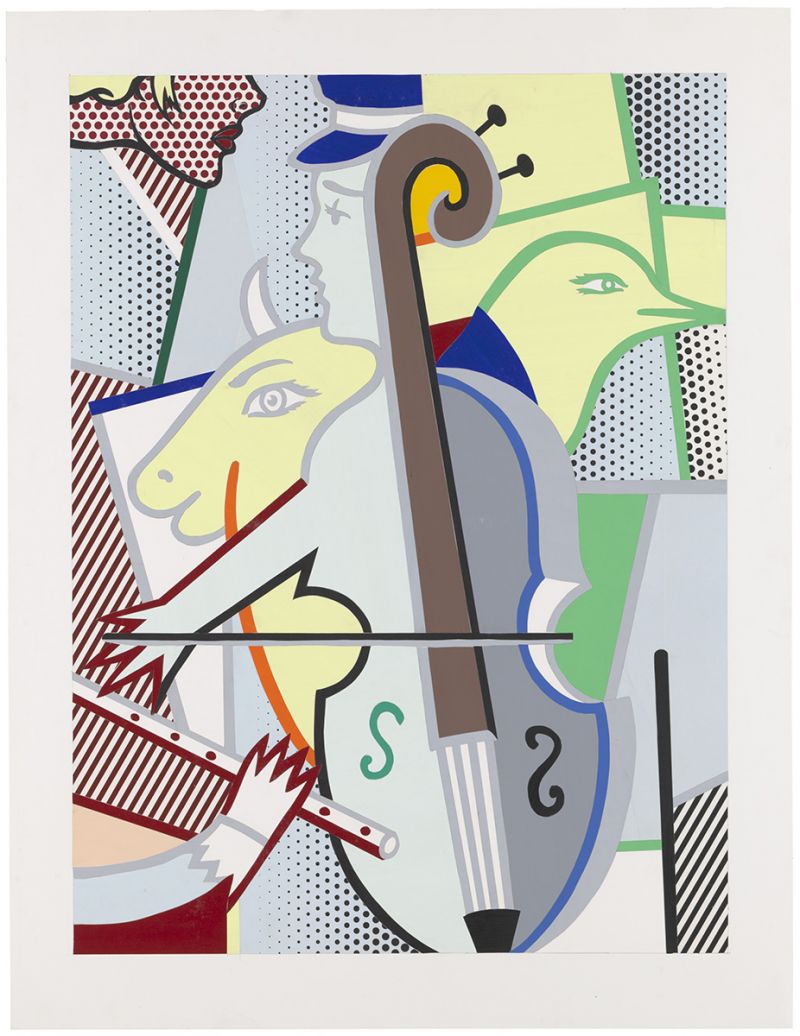 Artwork: Cubist Cello (Study), 1997 (RLCR 4668)