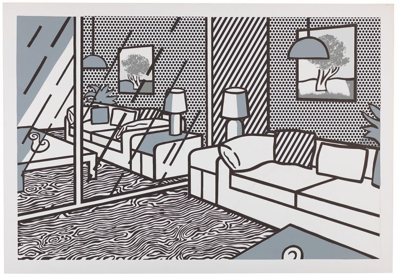 Artwork: Blue Floor (Study), c. 1991 (RLCR 4002)