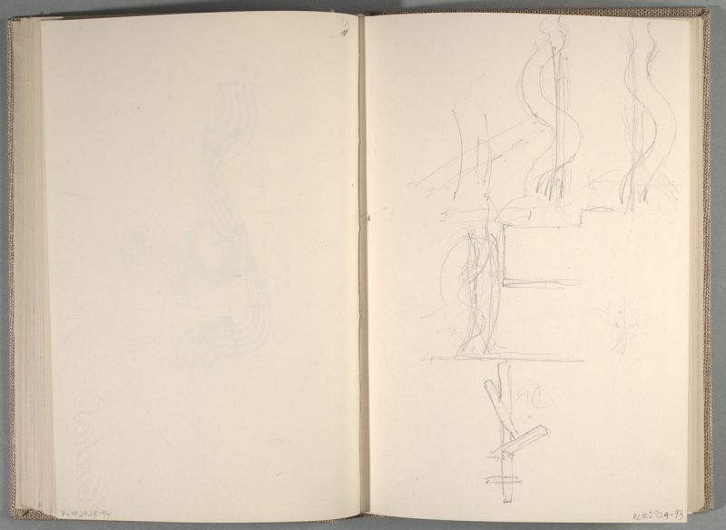 Artwork: Tokyo Brushstroke I and II (Studies), c. 1993 (RLCR 3690.13R)