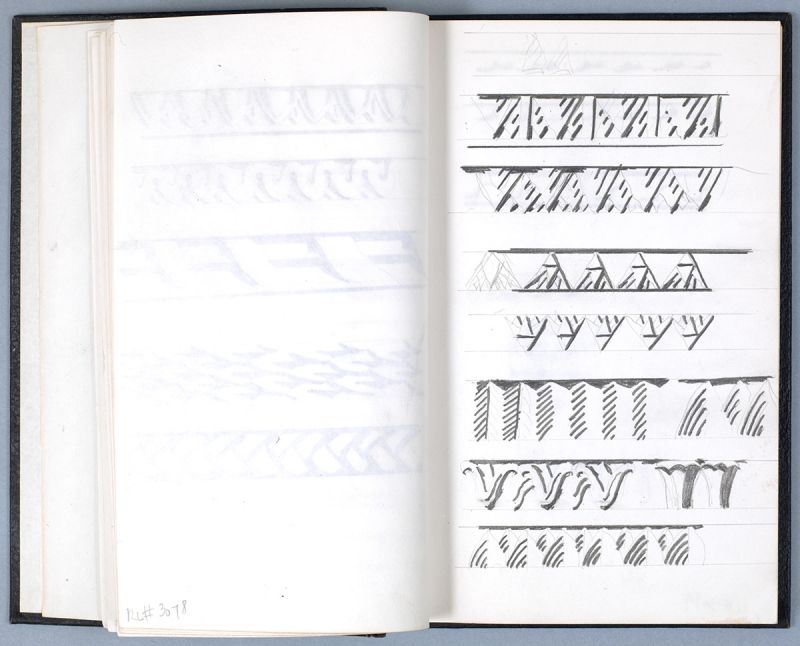 Artwork: Entablature (Studies), c. 1971 (RLCR 1998.10)