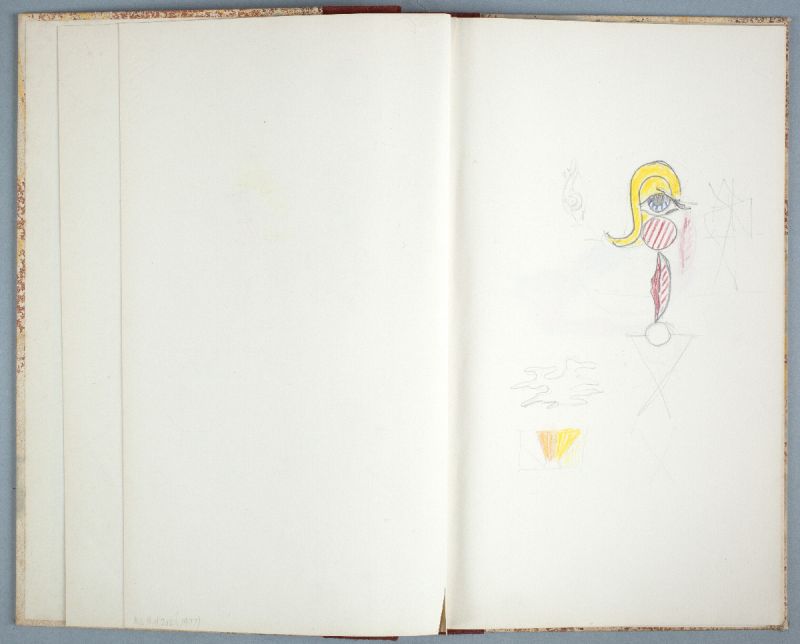 Artwork: Two Figures (Study), c. 1977 (RLCR 2683.2)