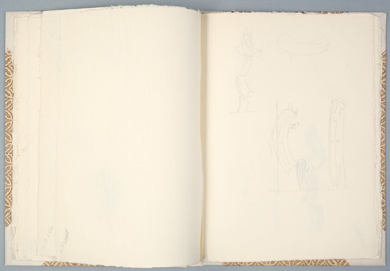 Artwork: Three Brushstrokes and Salute to Painting (Studies), c. 1983 (RLCR 3181.15)