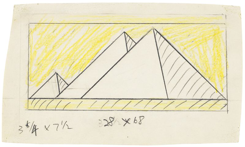 Artwork: Pyramids III (Study), 1969 (RLCR 1761)