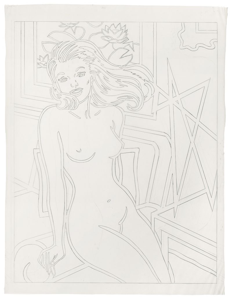 Artwork: Nude with Yellow Pillow (Study), 1993 (RLCR 4223)
