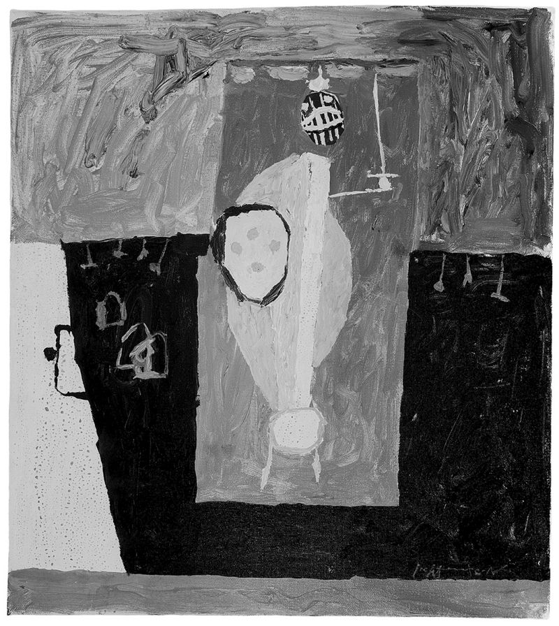 Artwork: Knight Before the Castle, c. 1950 (RLCR 205) Photo: Courtesy RLF Archives Detail of archival image