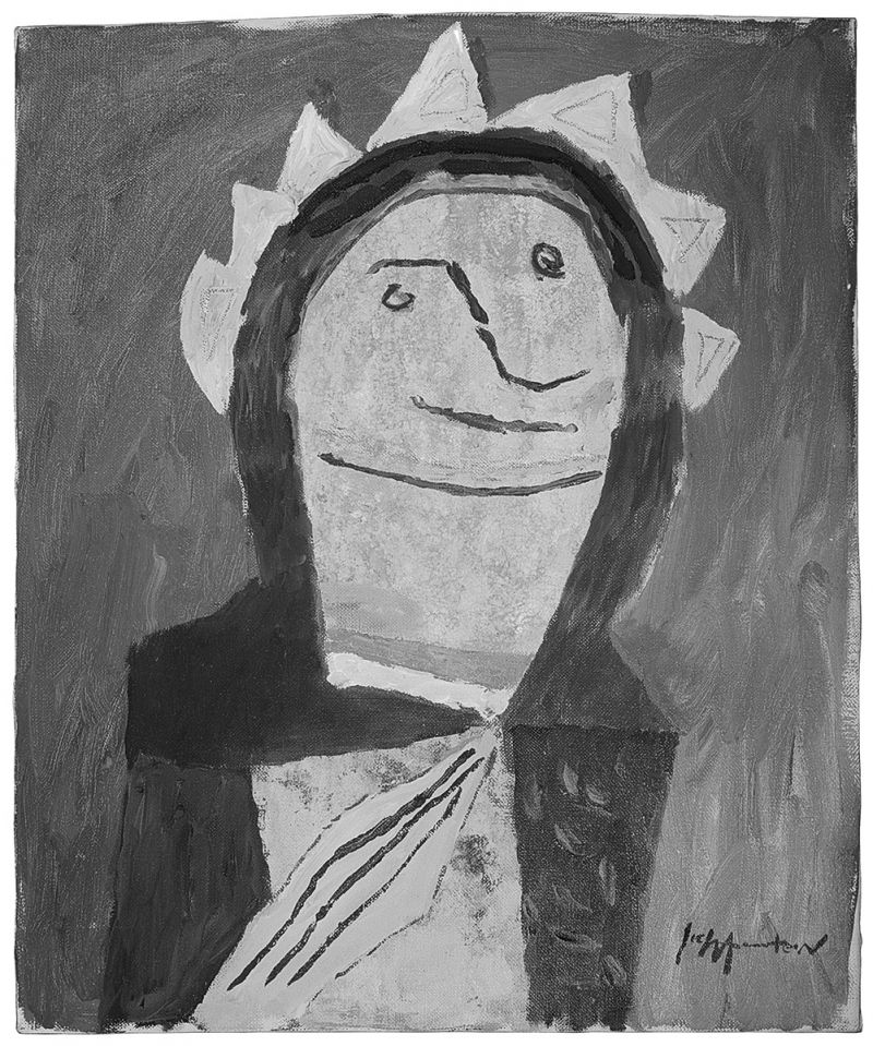 Artwork: Figure, c. 1951 (RLCR 284) Photo: Courtesy RLF Archives Detail of archival image
