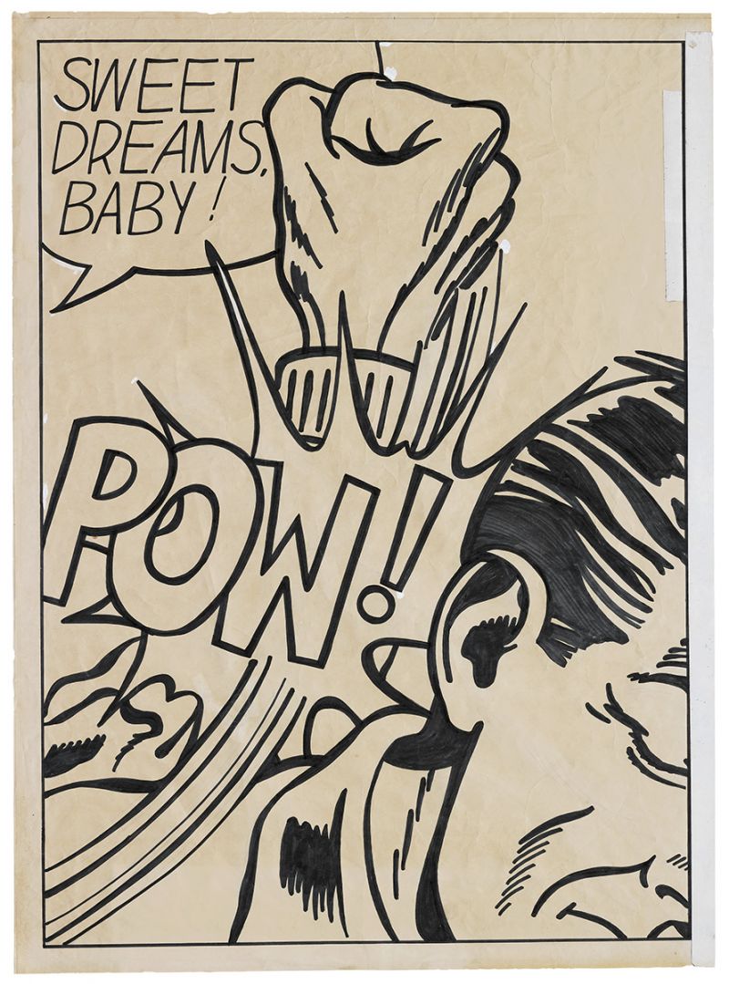 Artwork: Sweet Dreams, Baby! (Study), c. 1965 (RLCR 1170)  Cropped sheet in 2013