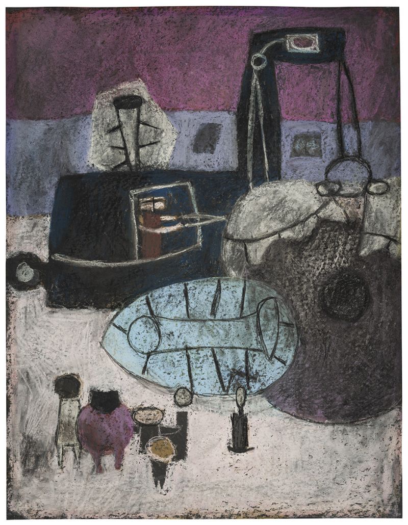 Artwork: Excavation (Exhuming the Mastodon), c. 1948 (RLCR 99)