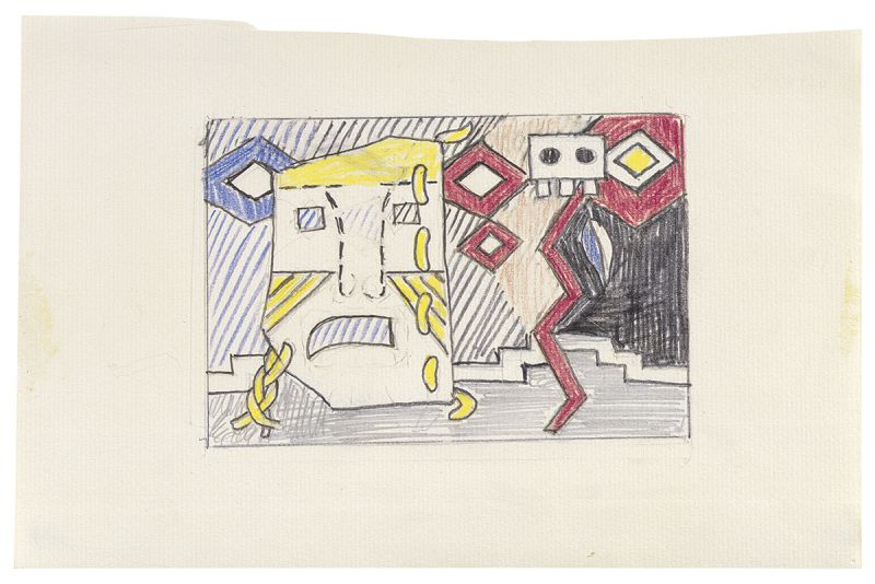 Artwork: American Indian Theme V (Study), 1979 (RLCR 2794)