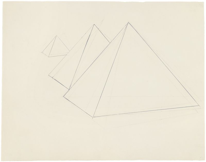 Artwork: Pyramids (Study), 1968 (RLCR 1585)