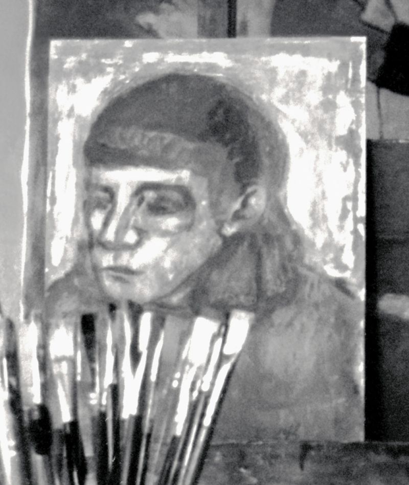 Artwork: Head of Woman, c. 1942–43 (RLCR 11) Photo: Courtesy RLF Archives Detail of archival image