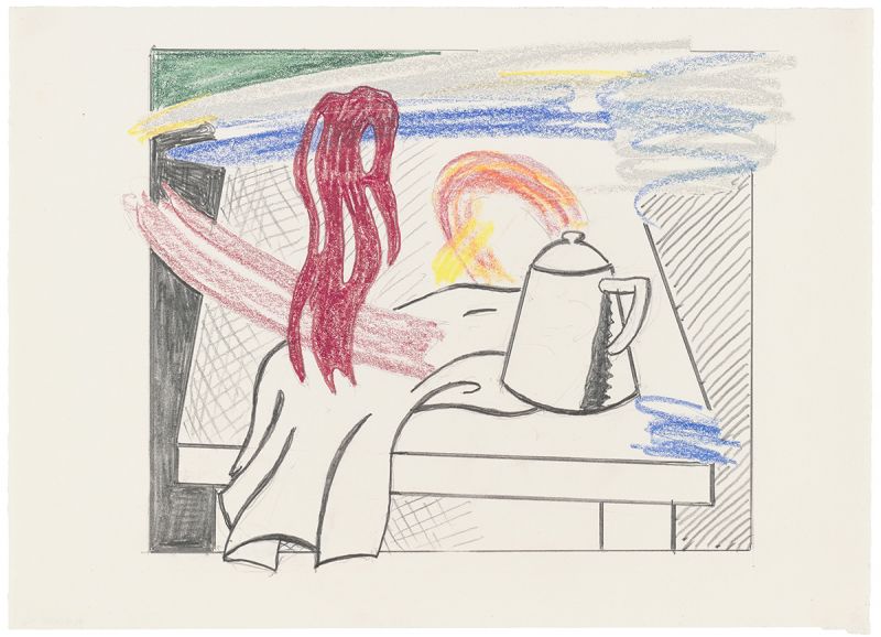 Artwork: Brushstroke Still Life with Coffee Pot (Study), 1996 (RLCR 4472)