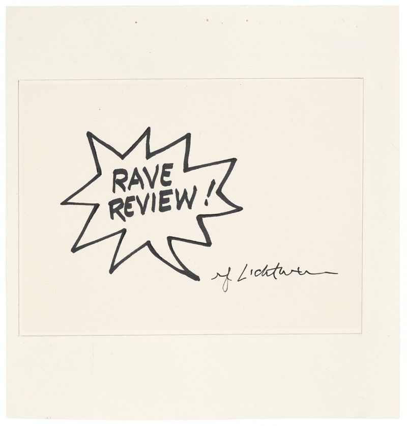 Artwork: Back Cover Image (Rave Review!) on Bill Anthony's Greatest Hits Book (Study), c. 1978 (RLCR 2760)