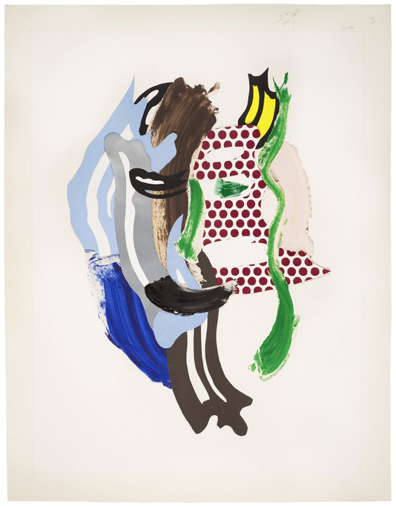 Artwork: Face (Green Nose) (Study), 1986 (RLCR 3527)