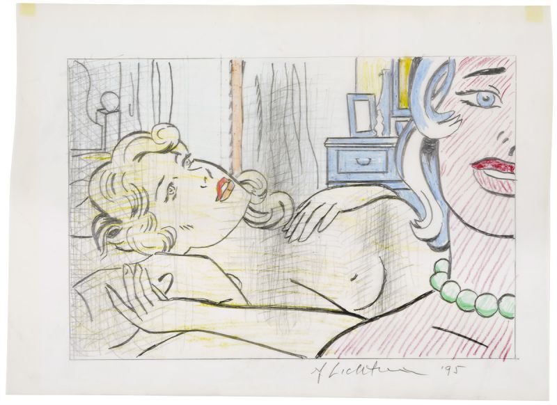 Artwork: Two Nudes (Study), 1995 (RLCR 4432)