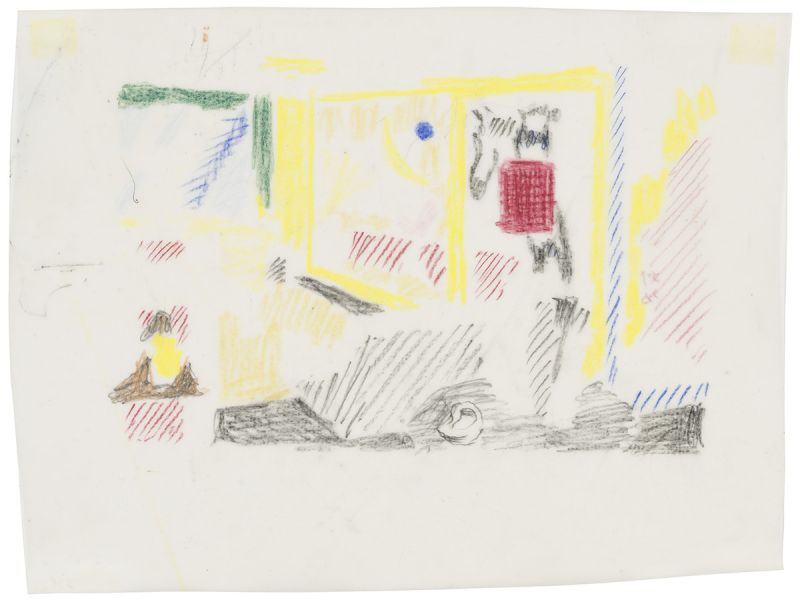 Artwork: Interior with T'aime (Study), c. 1993 (RLCR 4206)