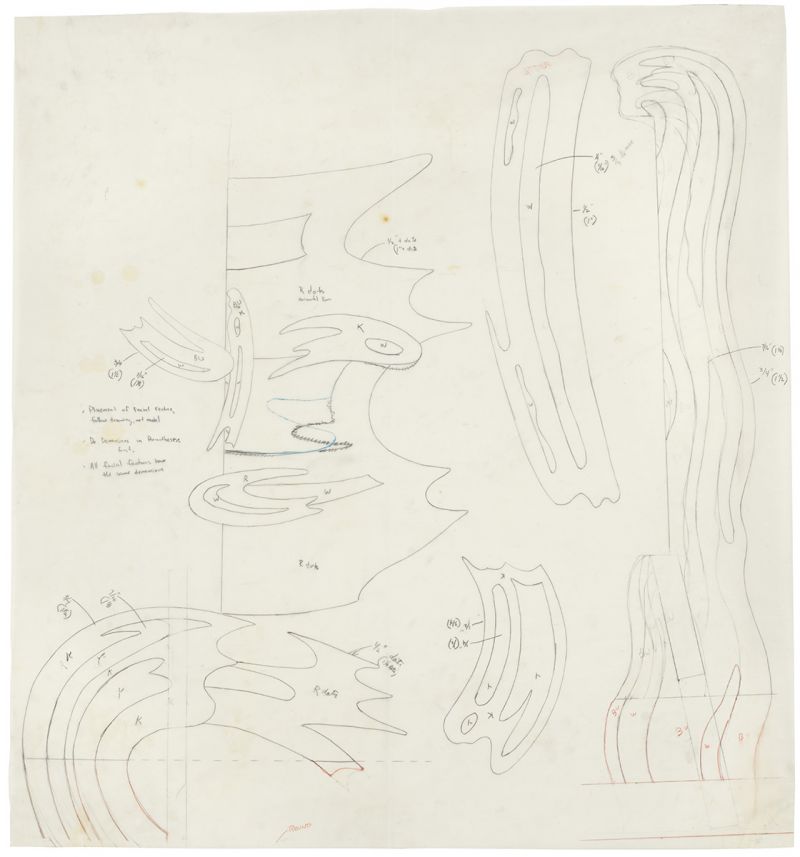 Artwork: Brushstroke Head IV (Study), 1986 (RLCR 3516)