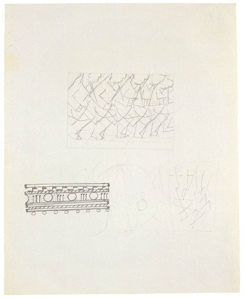 Artwork: Entablature and Futurism (Studies), 1975 (RLCR 2361)