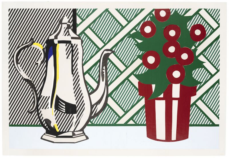 Artwork: Still Life with Coffee Pot and Flower Pot (Study), 1973 (RLCR 2192)