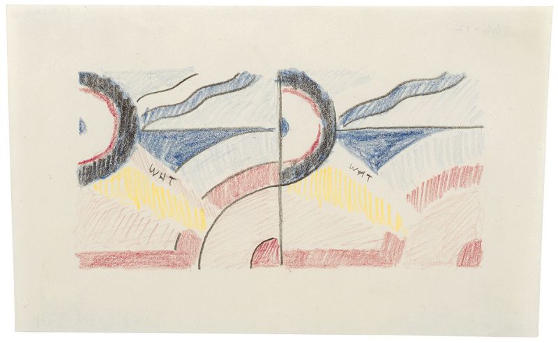 Artwork: Modern Painting Diptych (Study), c. 1966 (RLCR 1257)