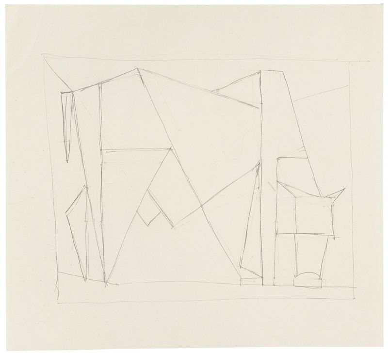 Artwork: Cow Triptych (Cow Going Abstract) (Study), 1973 (RLCR 2159)