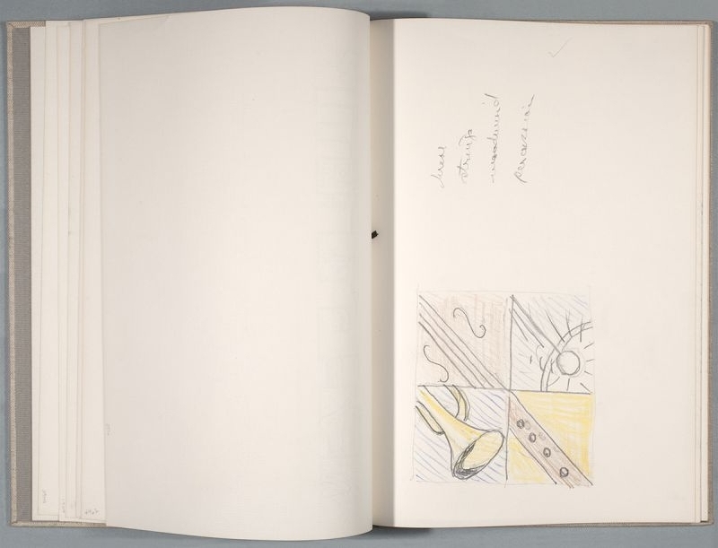 Artwork: Cover Image for The Four Sections Compact Disc by Steve Reich (Study), 1990 (RLCR 3602.7)