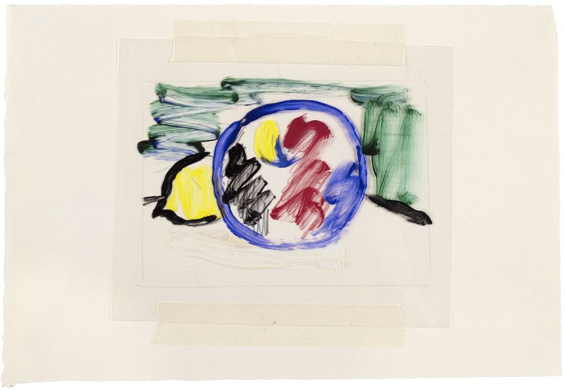 Artwork: Apple and Lemon (Study), 1982 (RLCR 3095)
