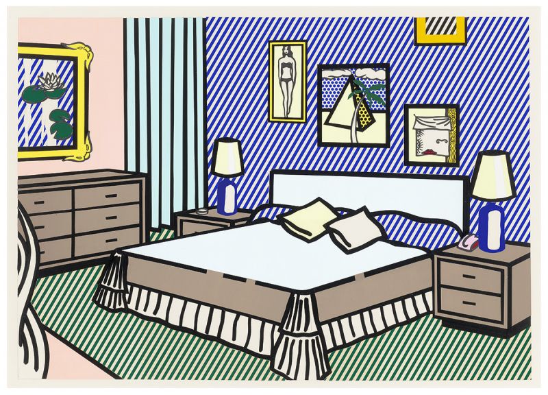 Artwork: Interior with Water Lilies (Study), 1991 (RLCR 4054)  Image of full board not available