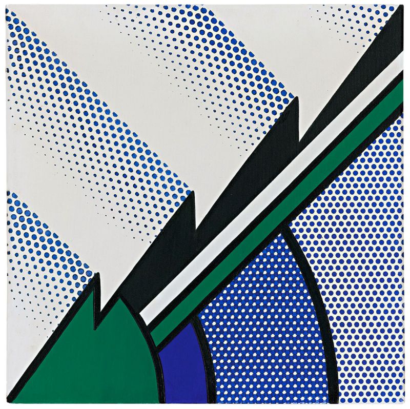 Artwork: Blue and Green Modern Painting, 1967 (RLCR 1307)