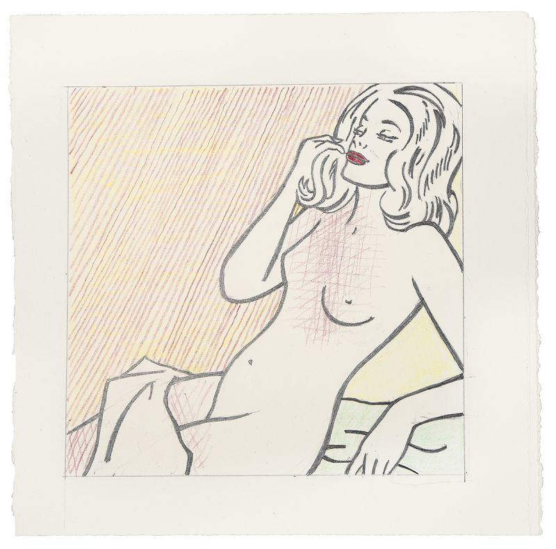 Artwork: Nude Sunbathing (Study), 1995 (RLCR 4401)