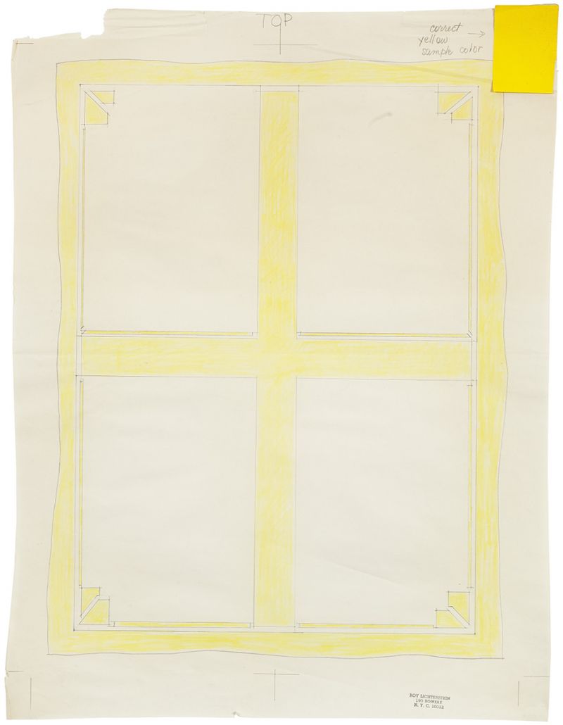 Artwork: Cover Image for Roy Lichtenstein: Drawings and Prints Book (Color Separation), c. 1969 (RLCR 1649.2)