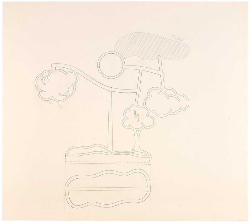 Artwork: Landscape Mobile (Study), c. 1990 (RLCR 3896)