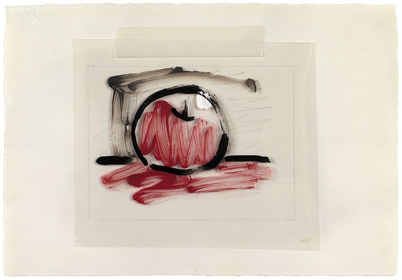 Artwork: Red Apple (Study), c. 1982 (RLCR 3140)