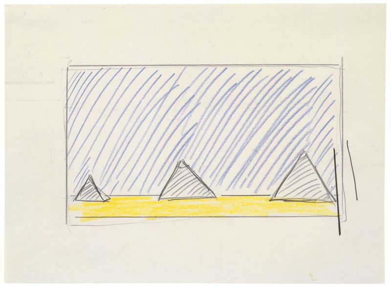 Artwork: Pyramids (Study), 1968 (RLCR 1583)