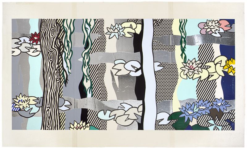 Artwork: Water Lilies with Willows (Study), 1992 (RLCR 4169)