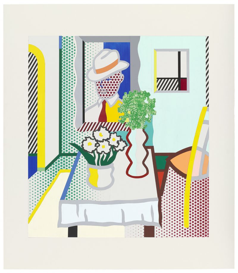 Artwork: Table with Two Vases of Flowers (Study), 1997 (RLCR 4743) Photo: The Museum of Modern Art/Licensed by SCALA / Art Resource, NY