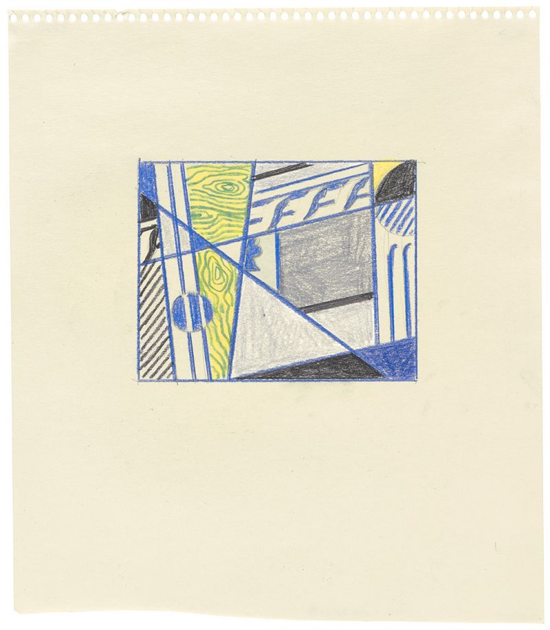 Artwork: Abstraction Tapestry (Study), 1975 (RLCR 2328)